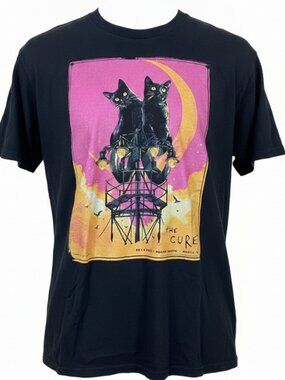 The Cure Austin TX May 14 2023 Gig Poster Cat T-Shirt Size XL